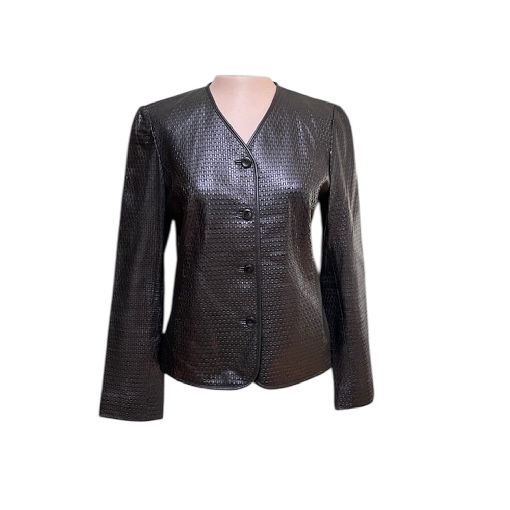 Women's Liz Claiborne Leather Jacket Blazer